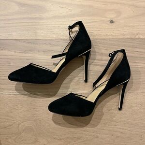 MICHAEL Michael Kors Black Suede Heels